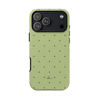 Polka Greens iPhone Case