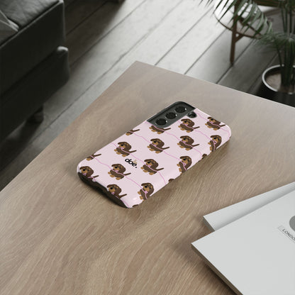 Pink Dachshund Samsung Case