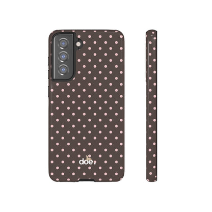 Brown Polka Dot Samsung Case
