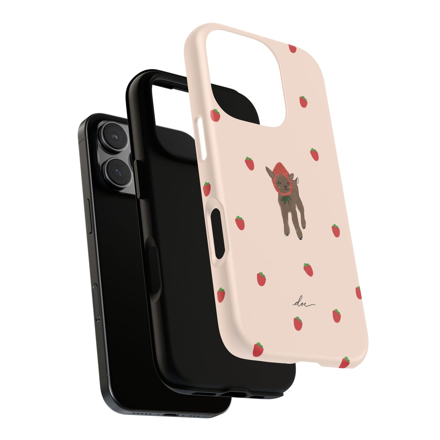 Strawberry Fawn iPhone Case