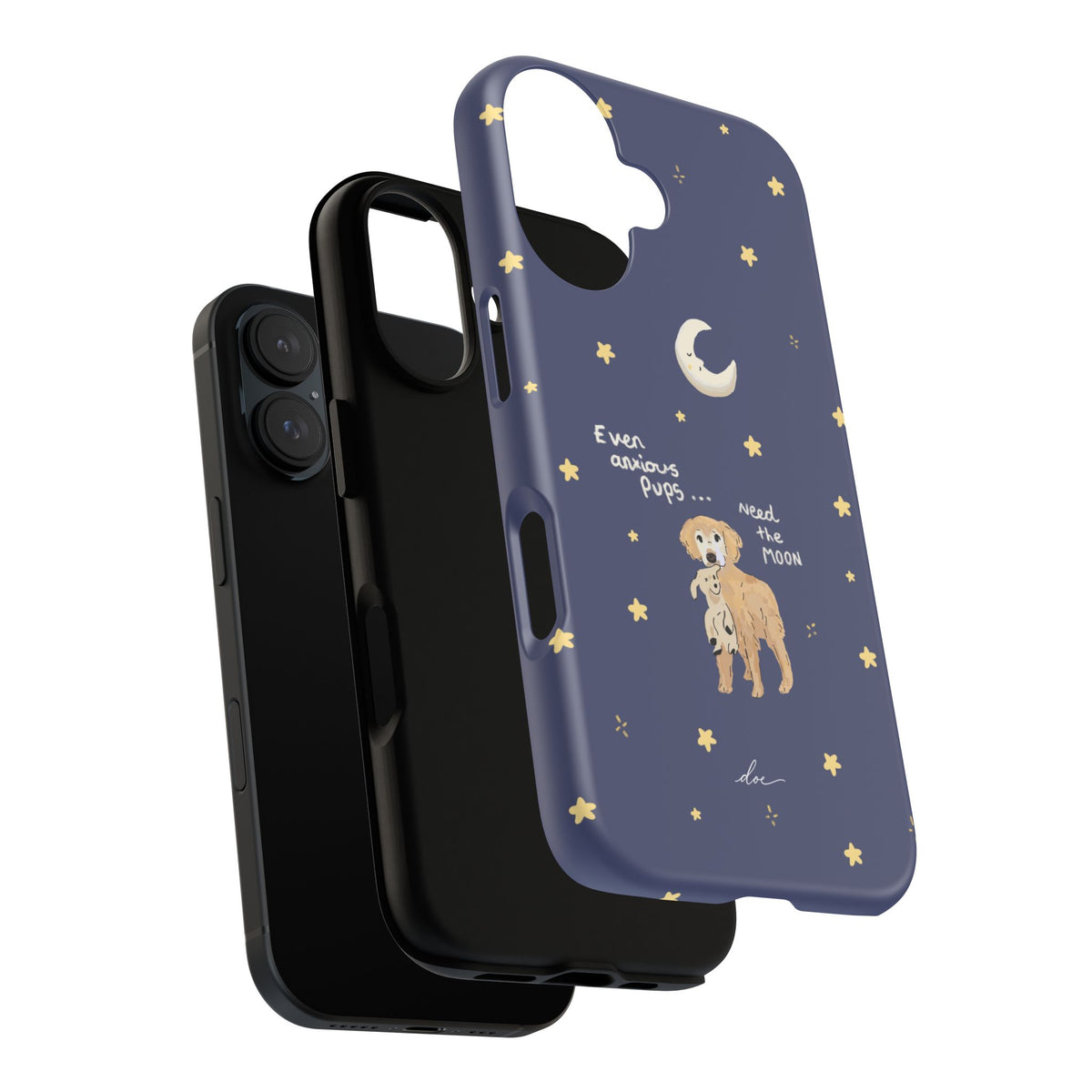 Anxious Pup iPhone Case
