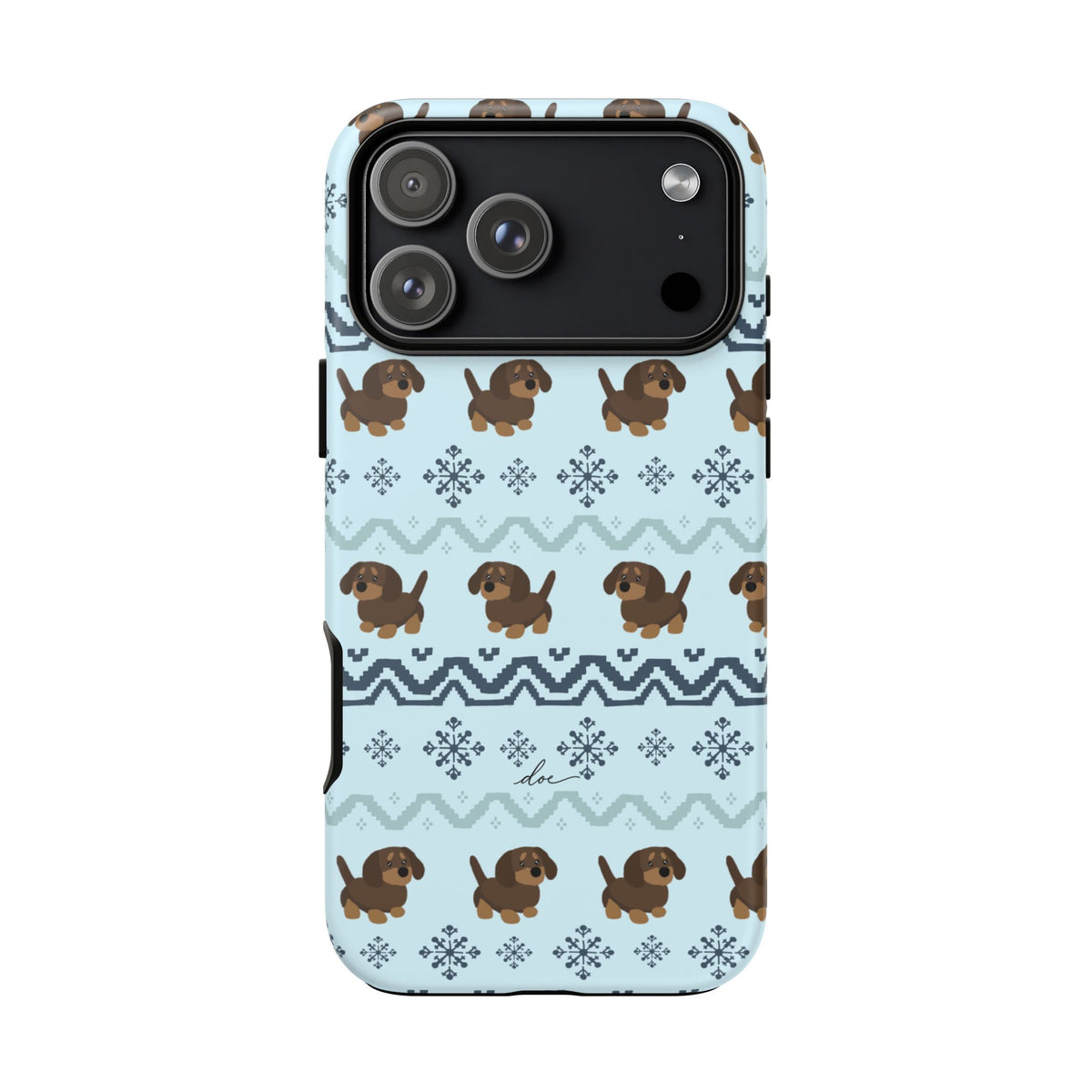 Christmas Dachshunds iPhone Case