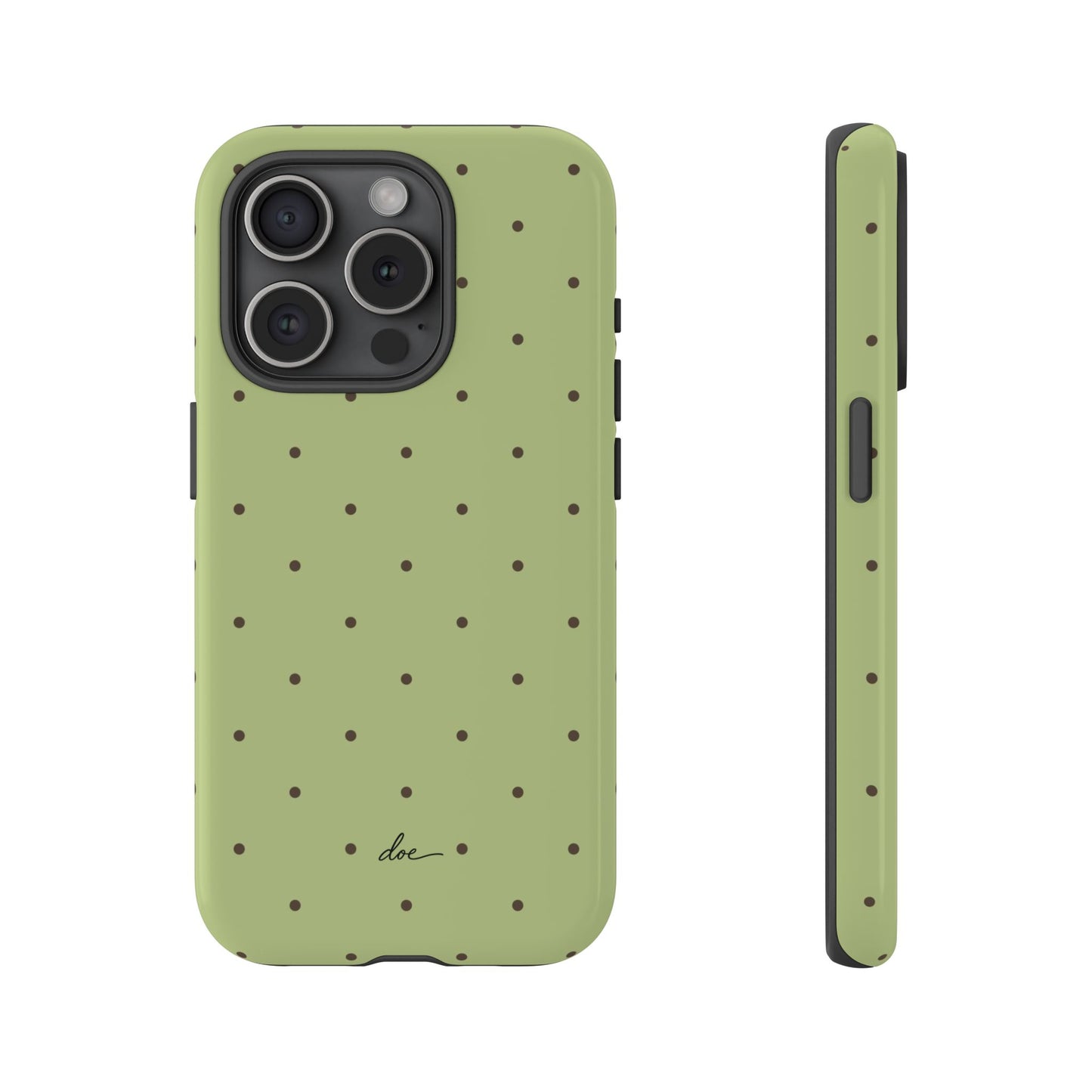 Polka Greens iPhone Case