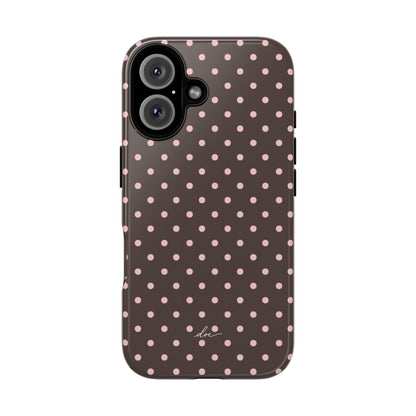 Brown Polka Dot iPhone Case