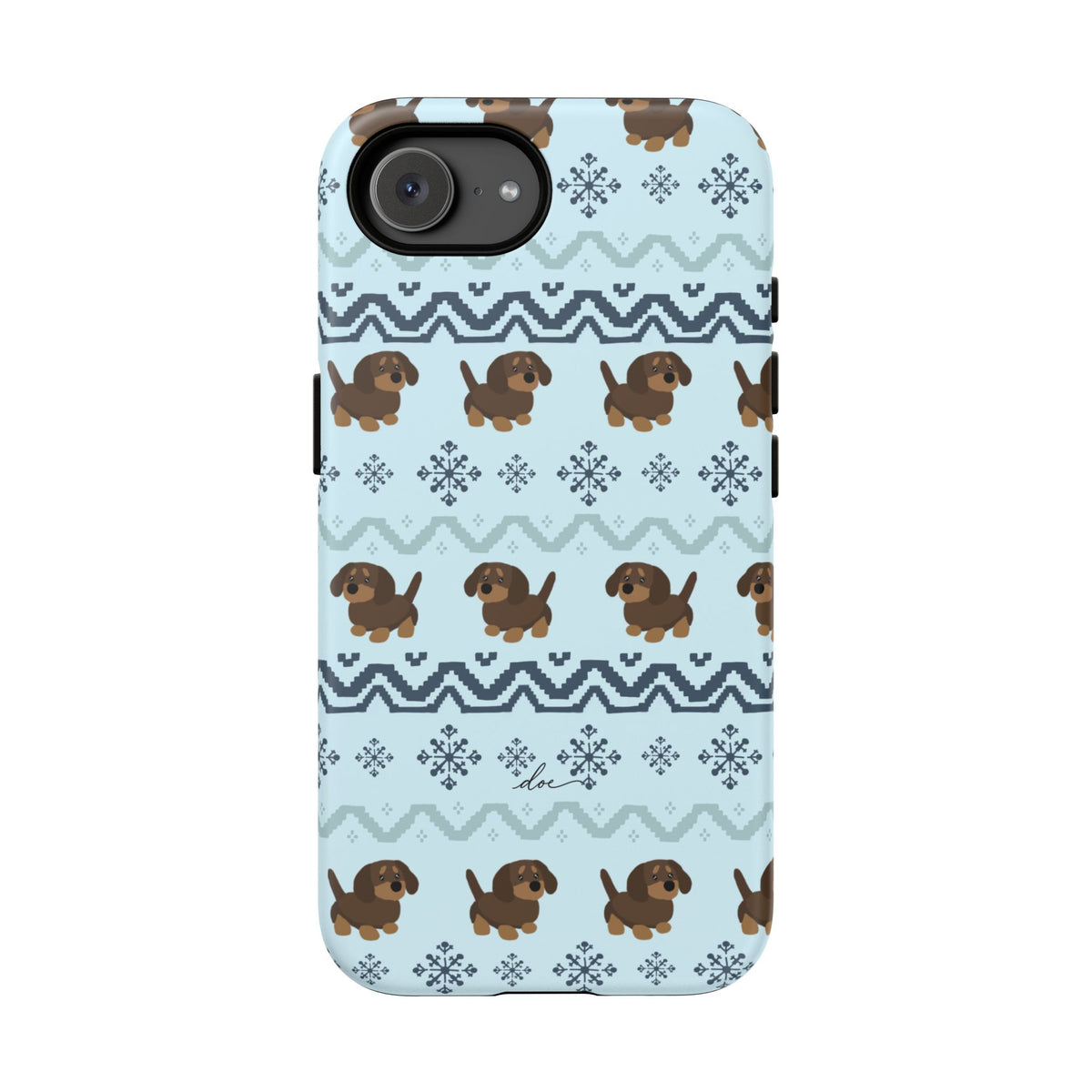 Christmas Dachshunds iPhone Case