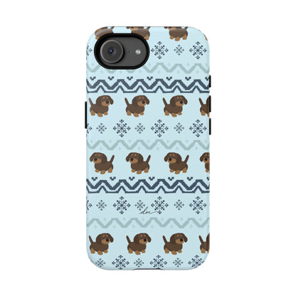 Christmas Dachshunds iPhone Case