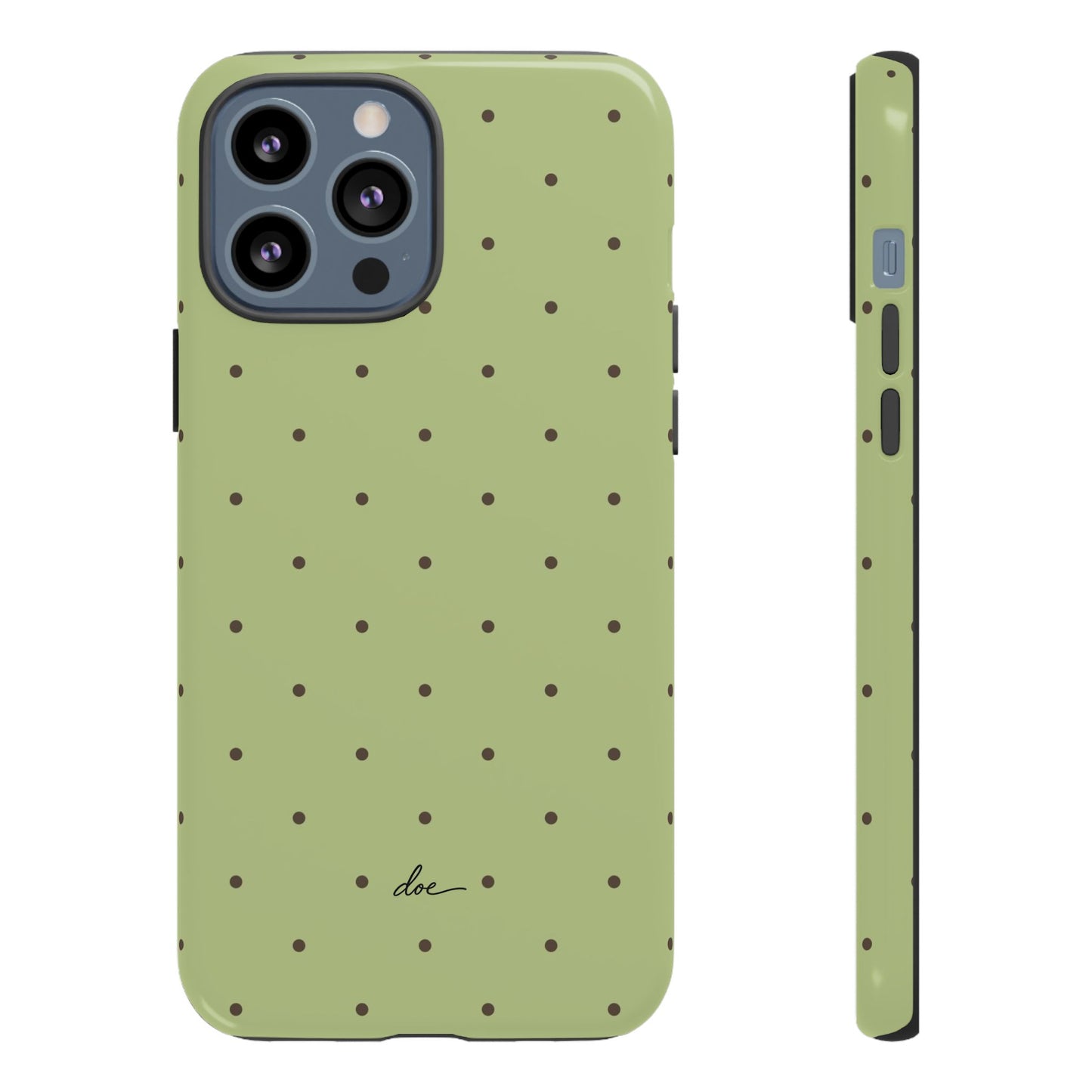 Polka Greens iPhone Case