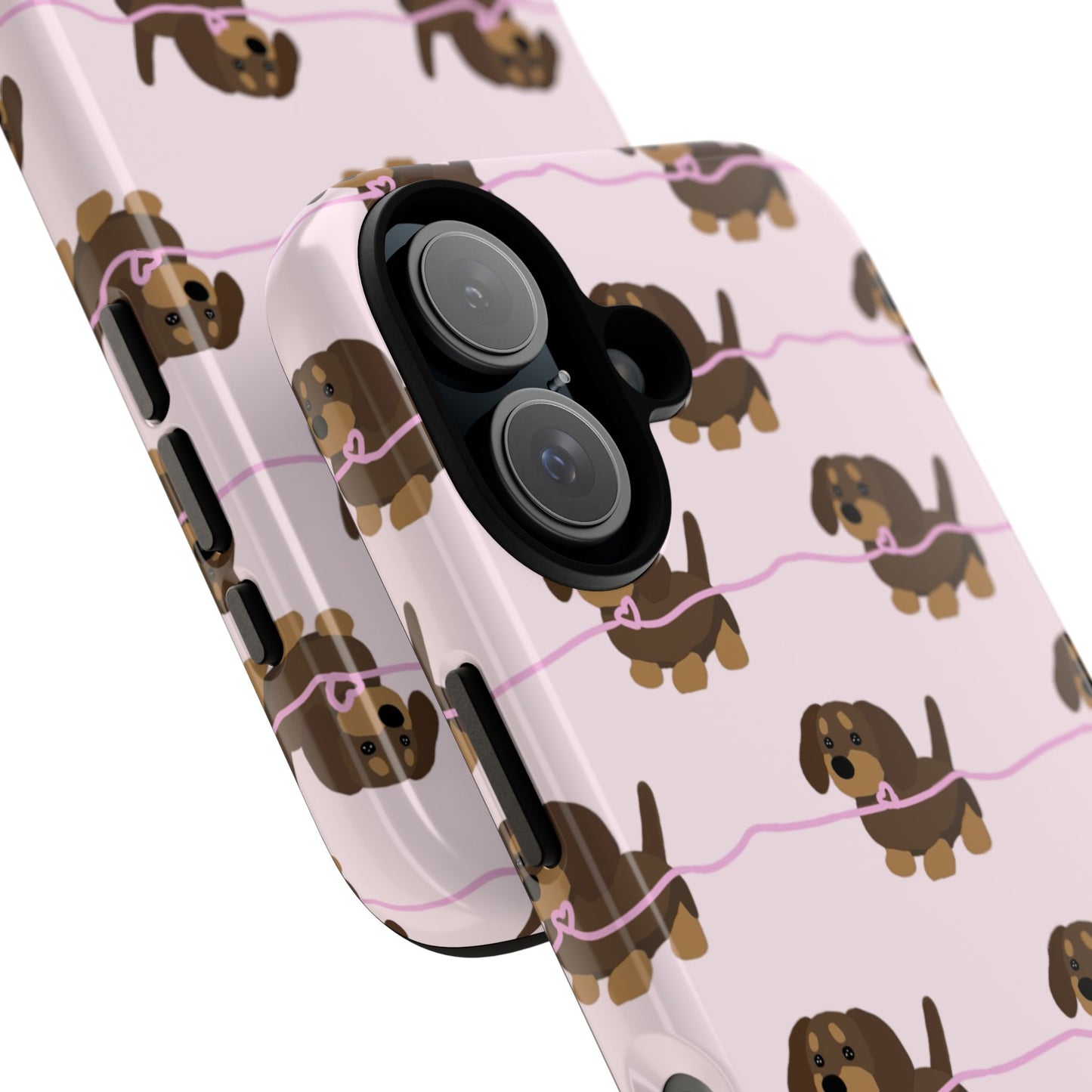 Pink Dachshunds iPhone Case