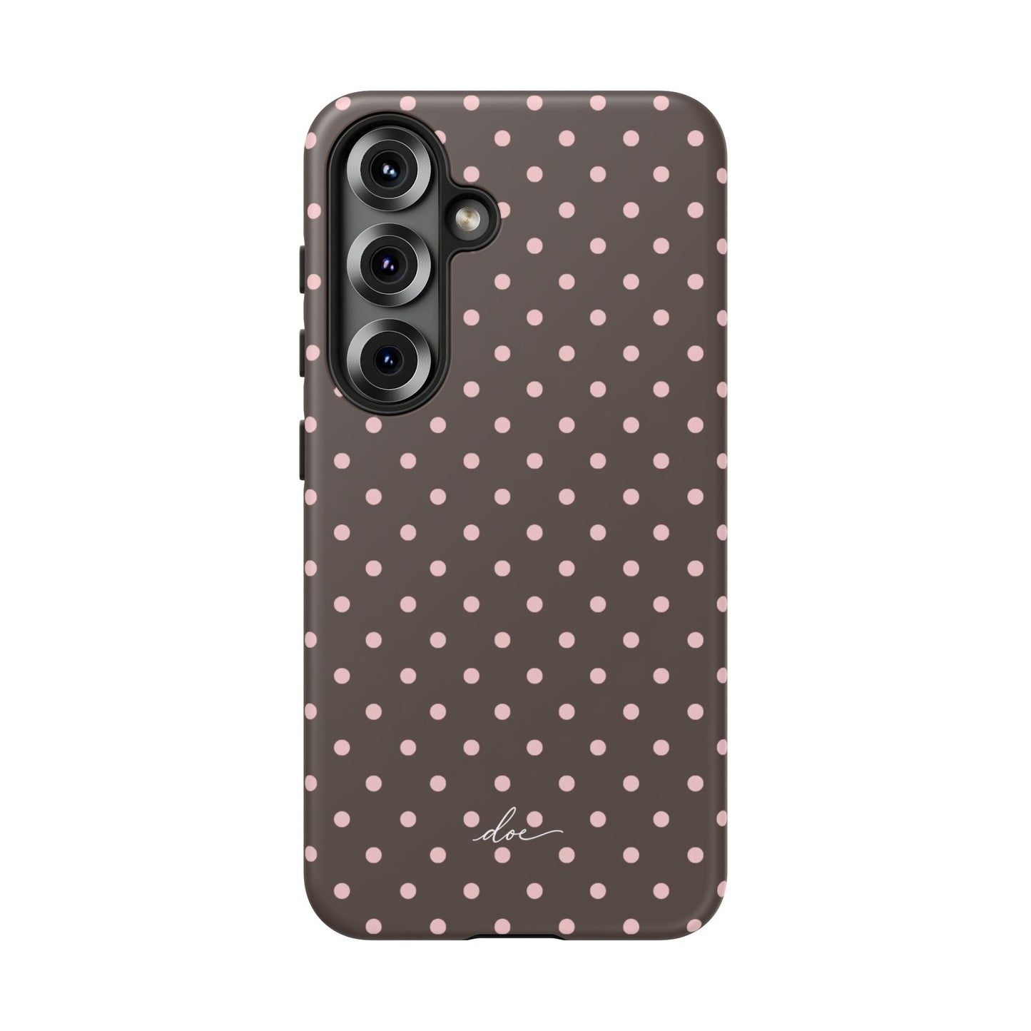 Brown Polka Dot Samsung Case
