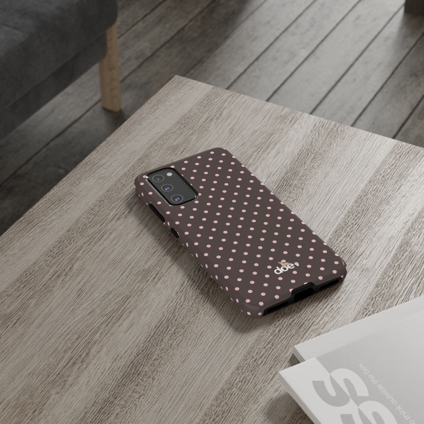Brown Polka Dot Samsung Case