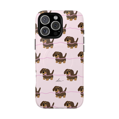 Pink Dachshunds Magsafe Case