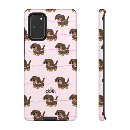 Pink Dachshund Samsung Case