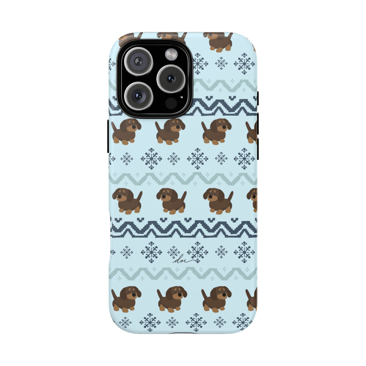 Christmas Dachshunds iPhone Case