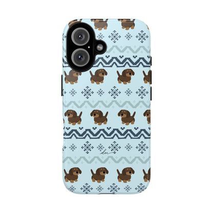 Christmas Dachshunds iPhone Case