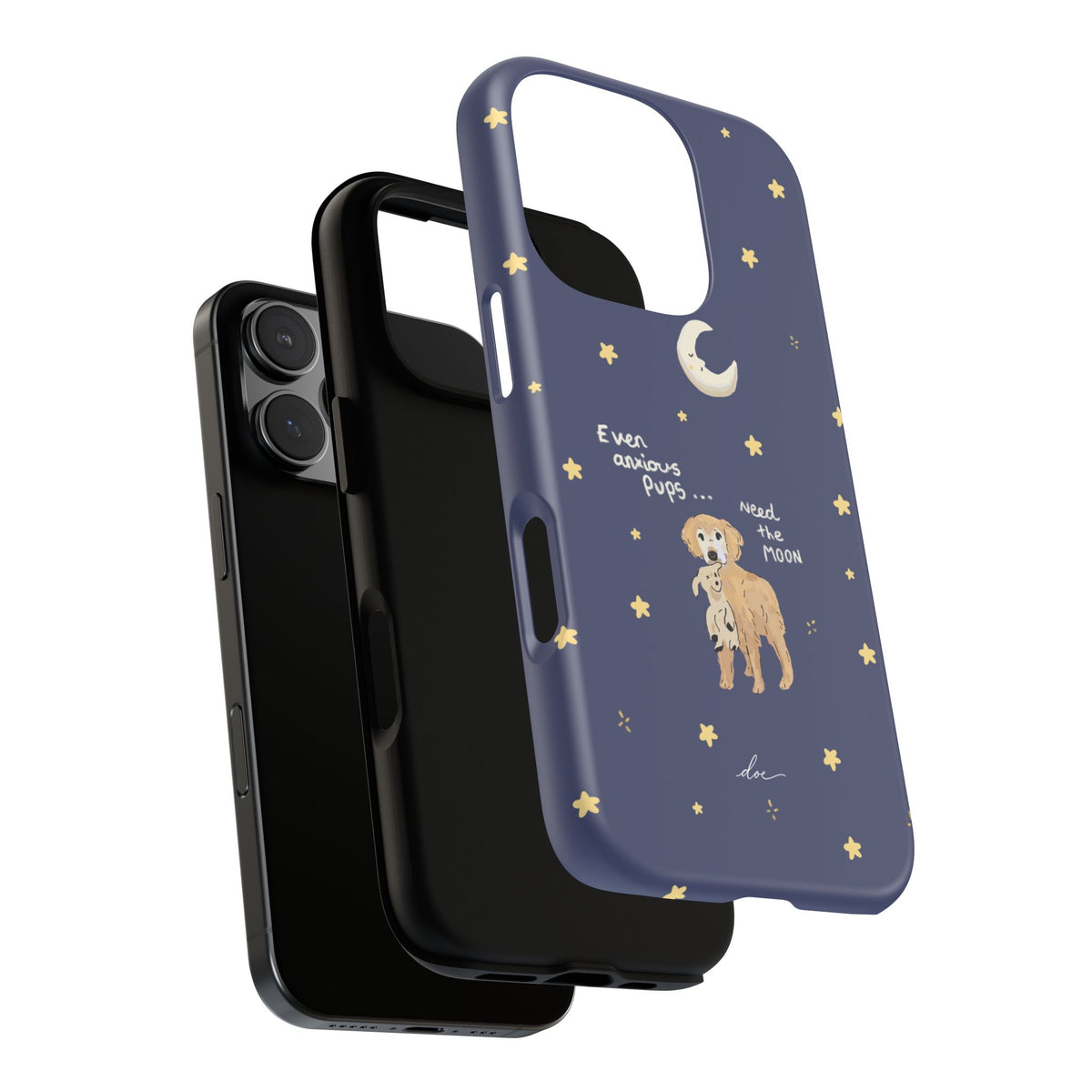 Anxious Pup iPhone Case