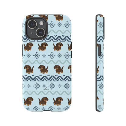 Christmas Dachshunds iPhone Case