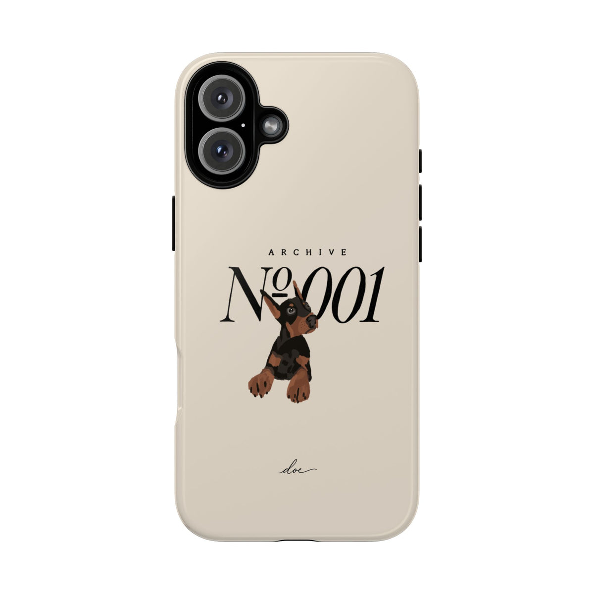 Doberman 001 iPhone Case