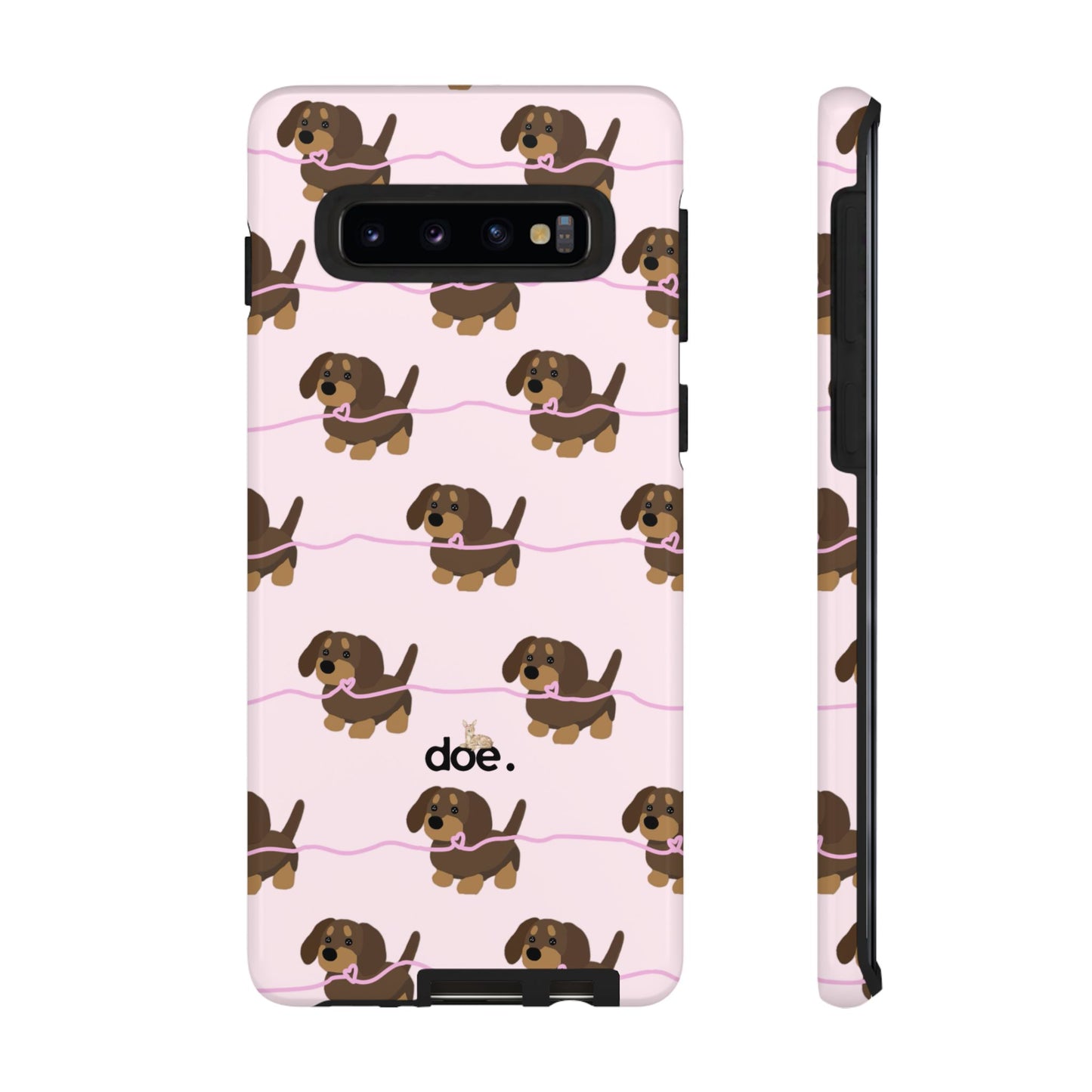 Pink Dachshund Samsung Case