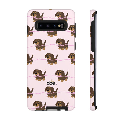 Pink Dachshund Samsung Case