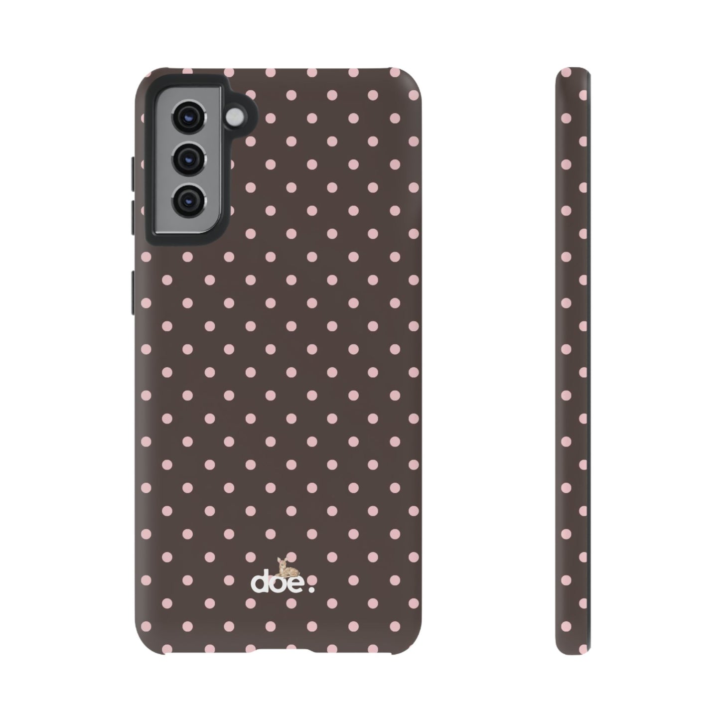 Brown Polka Dot Samsung Case