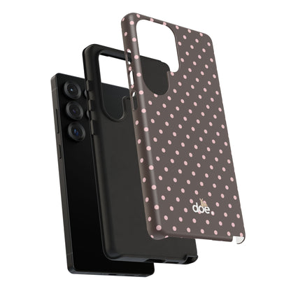Brown Polka Dot Samsung Case
