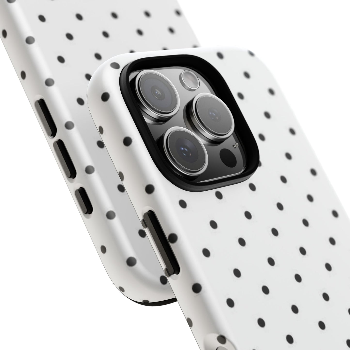 White Polka Dot iPhone Case
