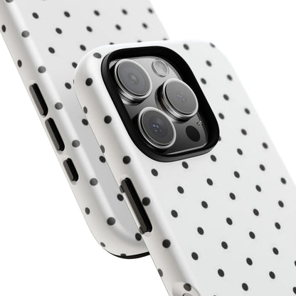 White Polka Dot iPhone Case
