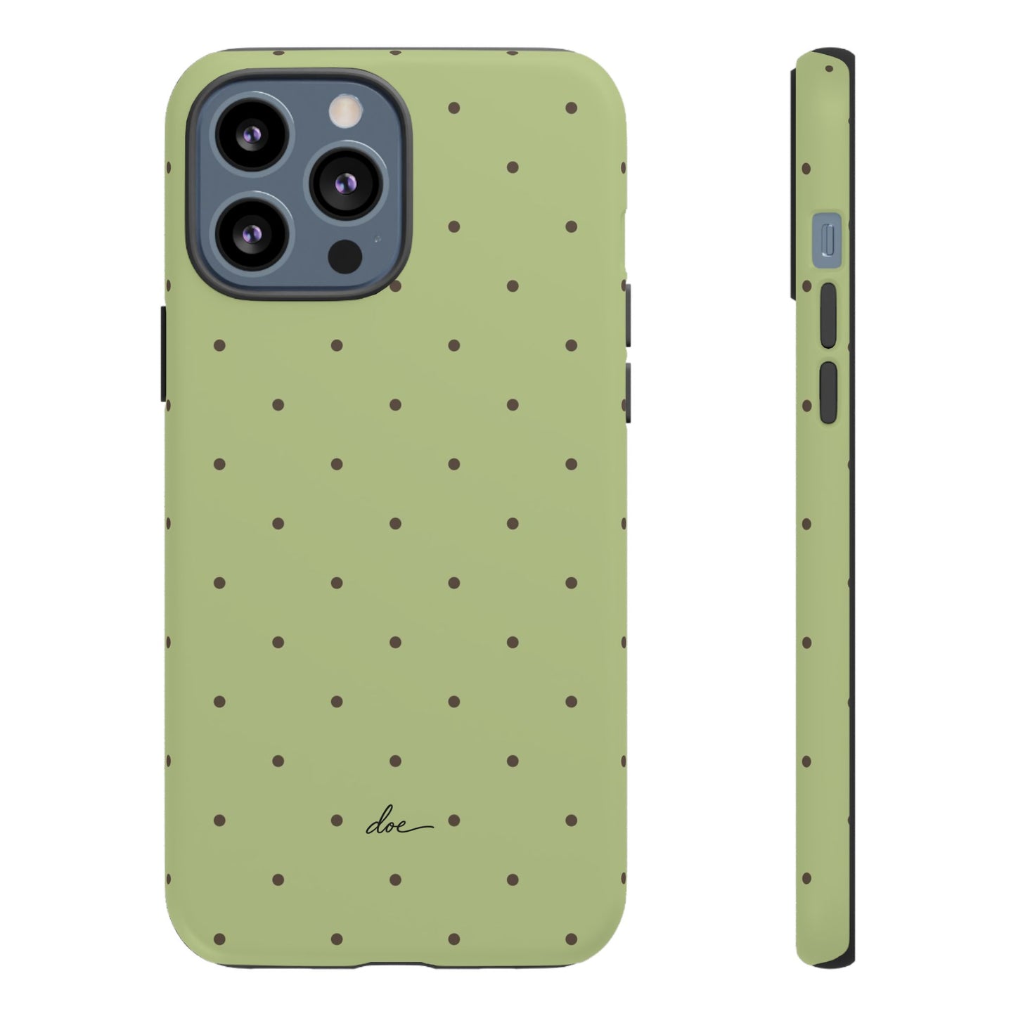 Polka Greens iPhone Case