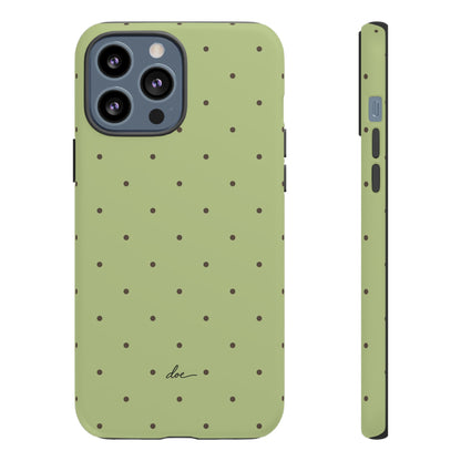 Polka Greens iPhone Case