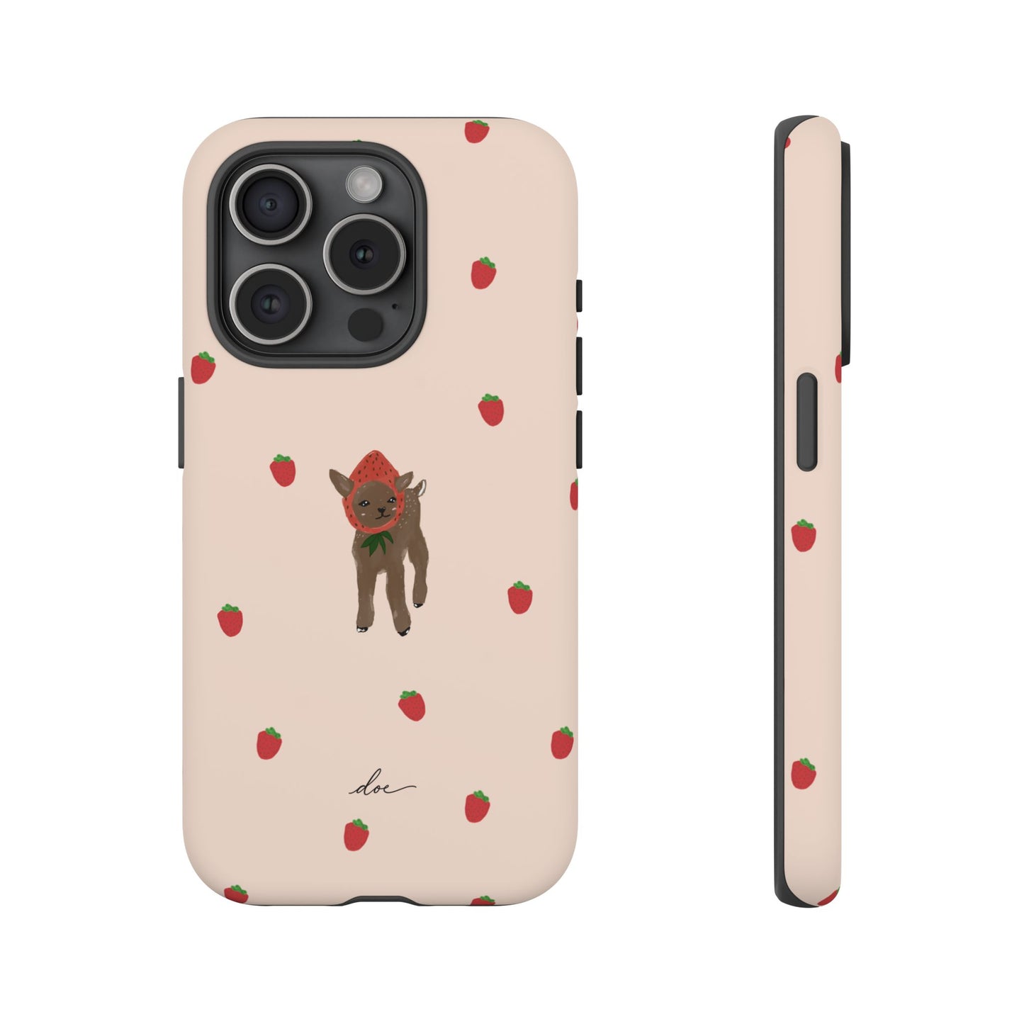 Strawberry Fawn iPhone Case