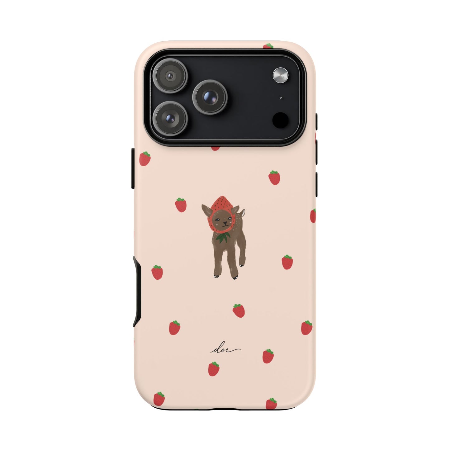 Strawberry Fawn iPhone Case