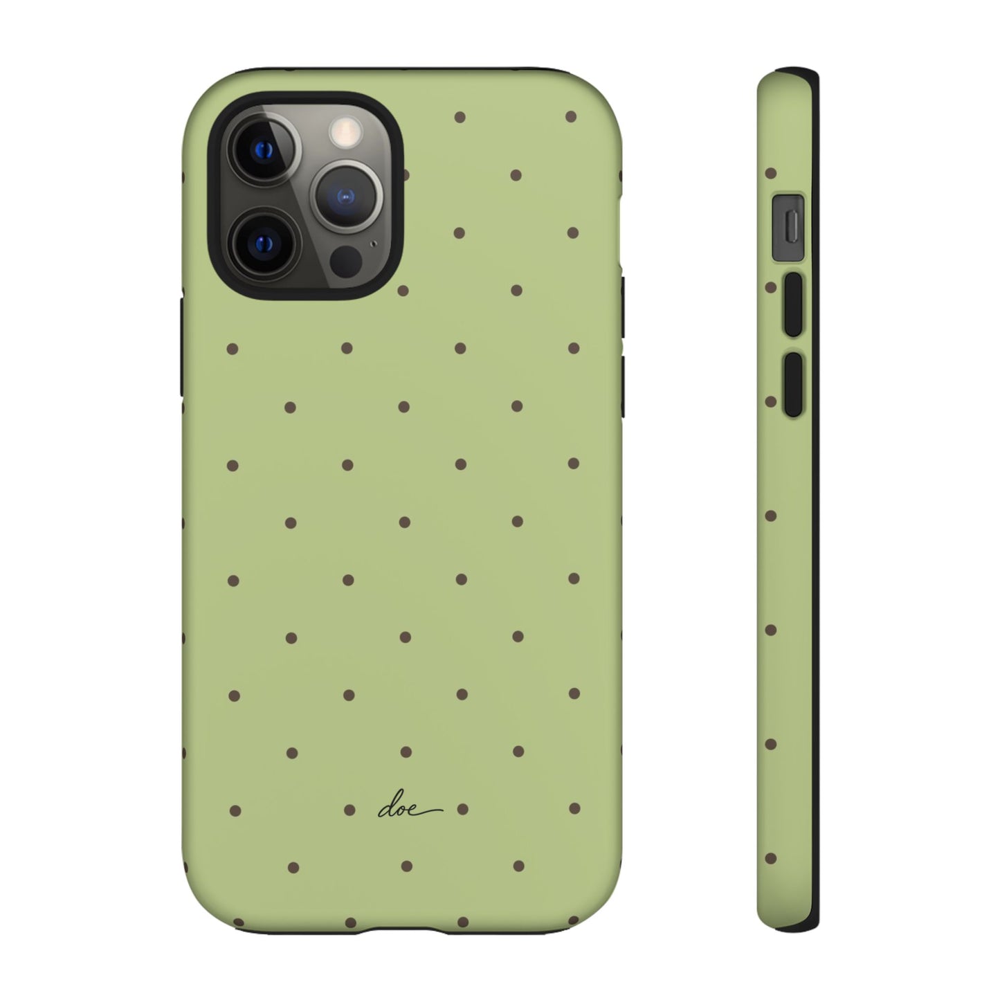 Polka Greens iPhone Case