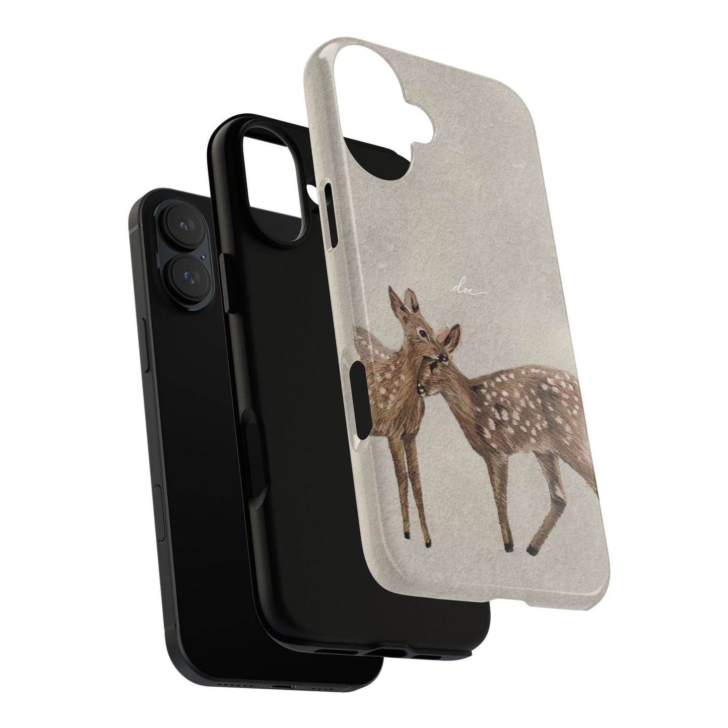 Deer Duo iPhone Case