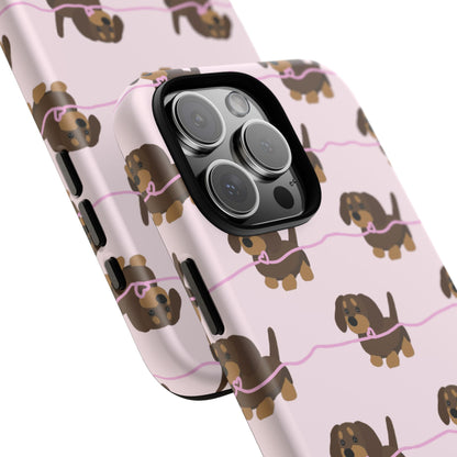 Pink Dachshunds iPhone Case