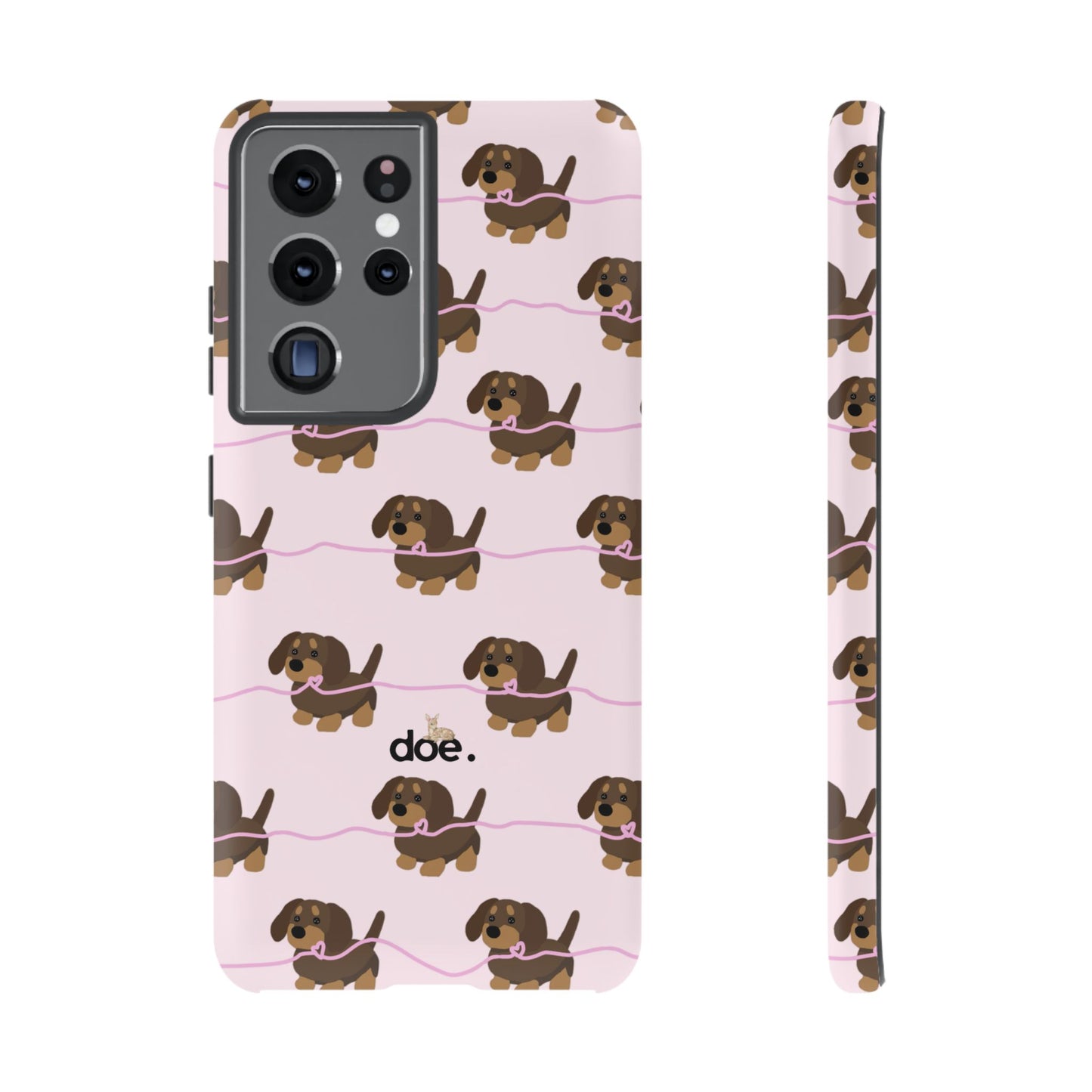 Pink Dachshund Samsung Case