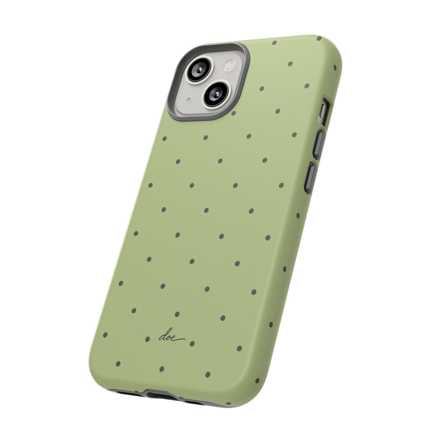 Polka Greens iPhone Case