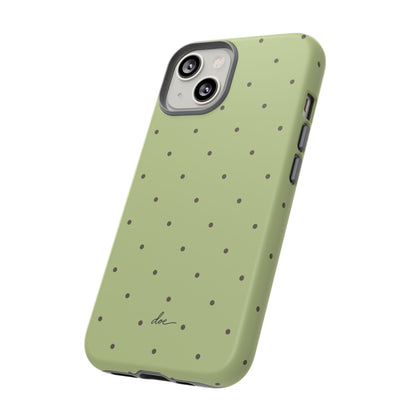 Polka Greens iPhone Case
