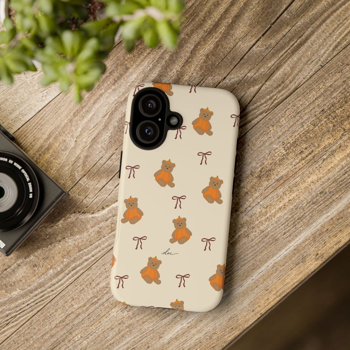 Pumpkin Bows iPhone Case