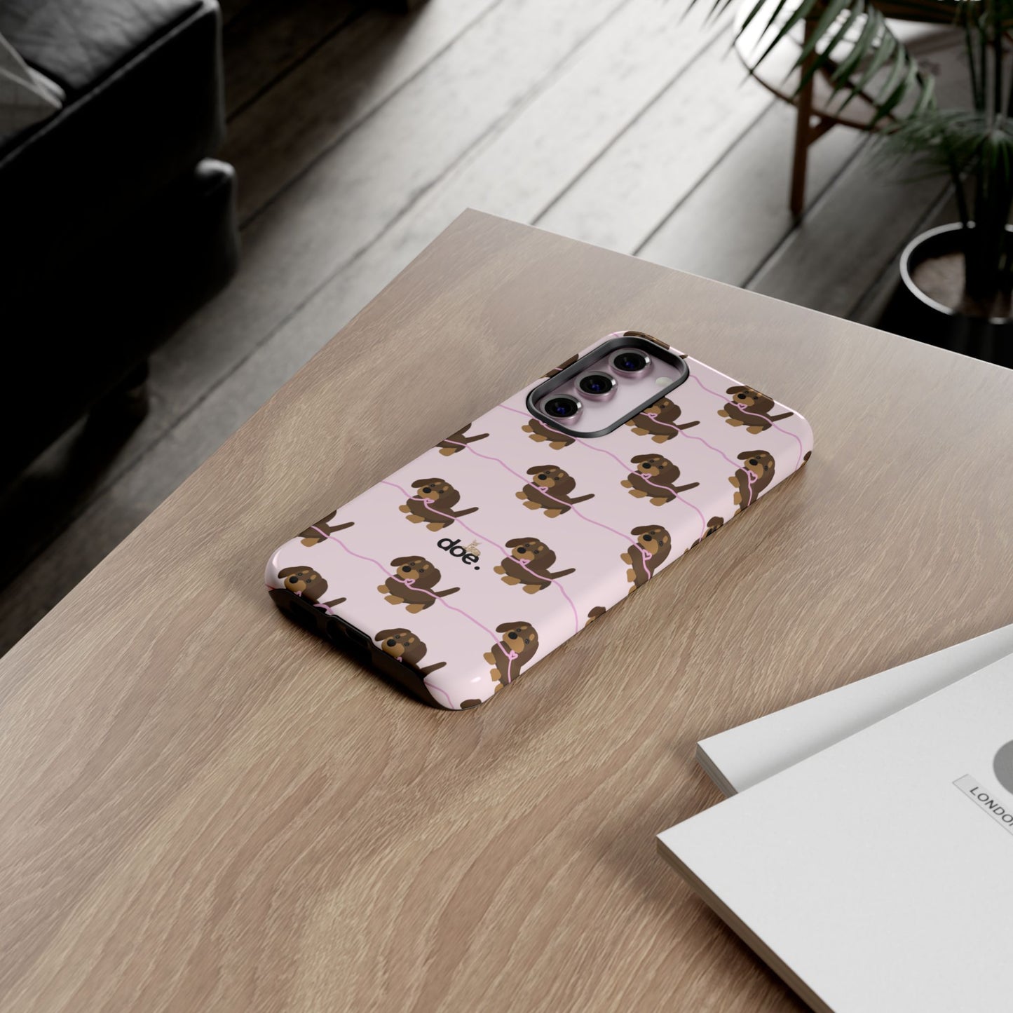 Pink Dachshund Samsung Case