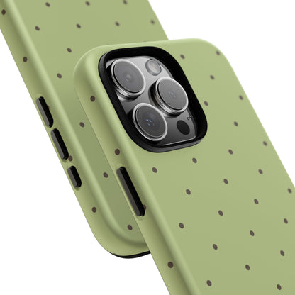 Polka Greens iPhone Case