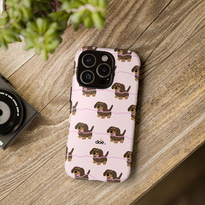 Pink Dachshunds iPhone Case
