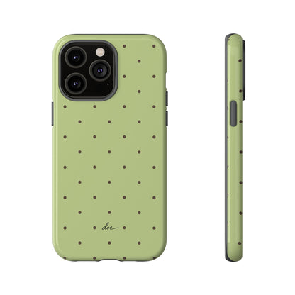 Polka Greens iPhone Case