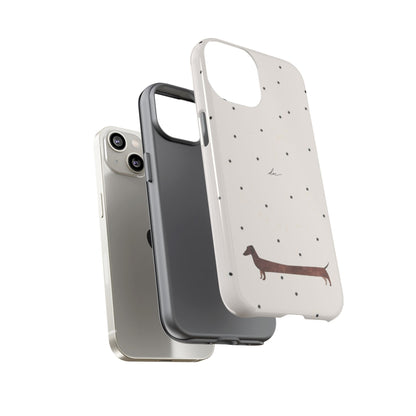 Polka Dachshund iPhone Case
