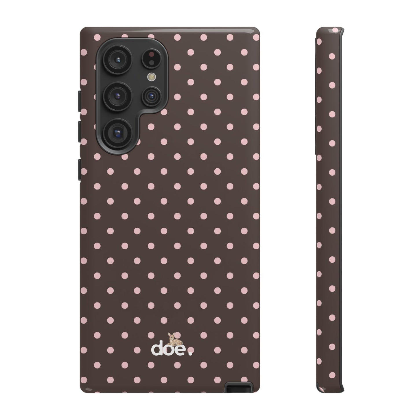 Brown Polka Dot Samsung Case