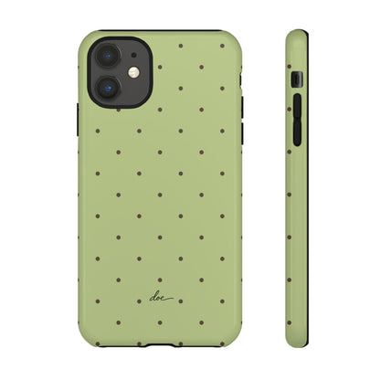 Polka Greens iPhone Case