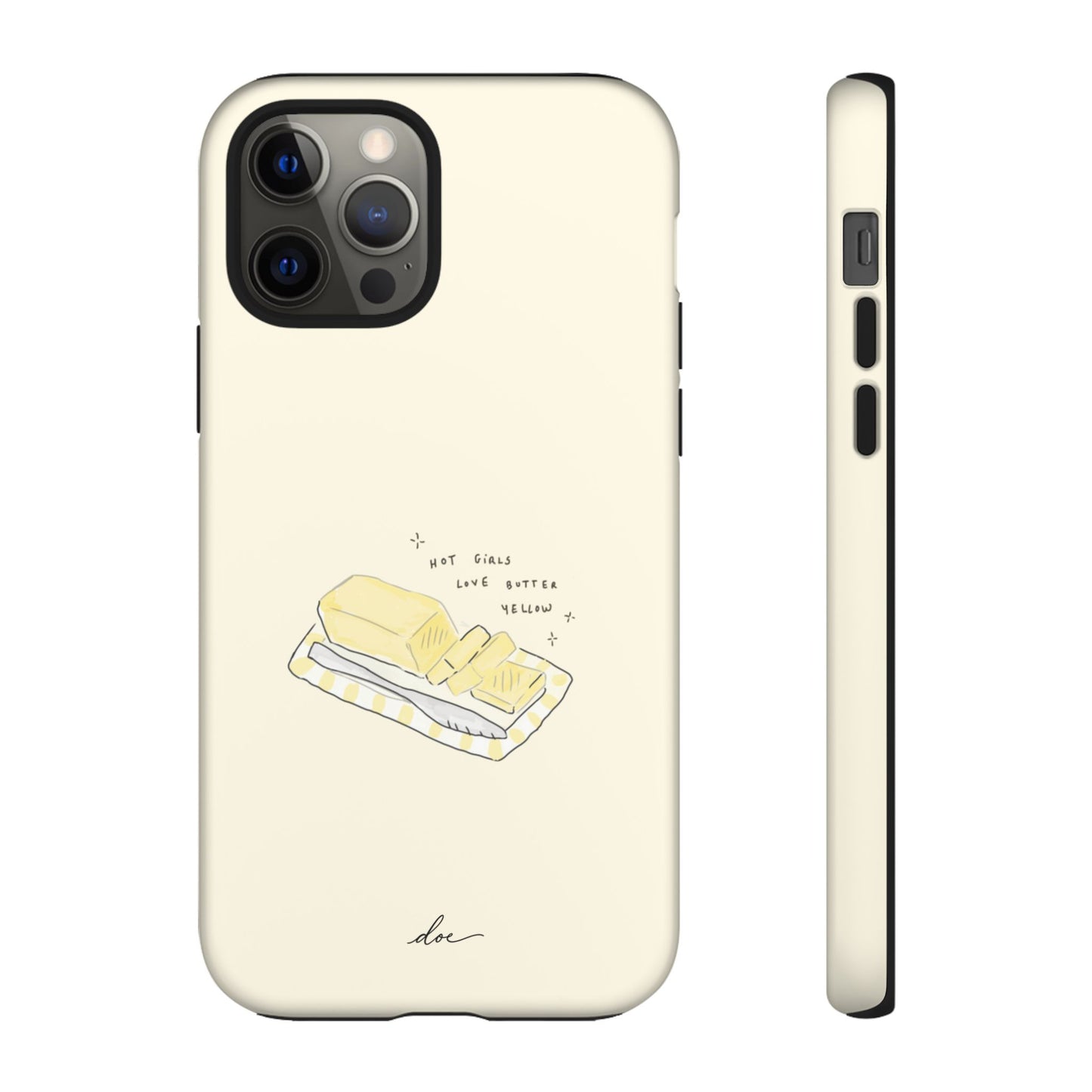 Butter Yellow iPhone Case