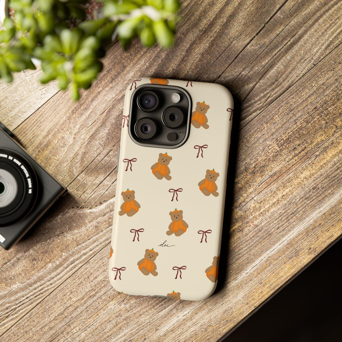 Pumpkin Bows iPhone Case