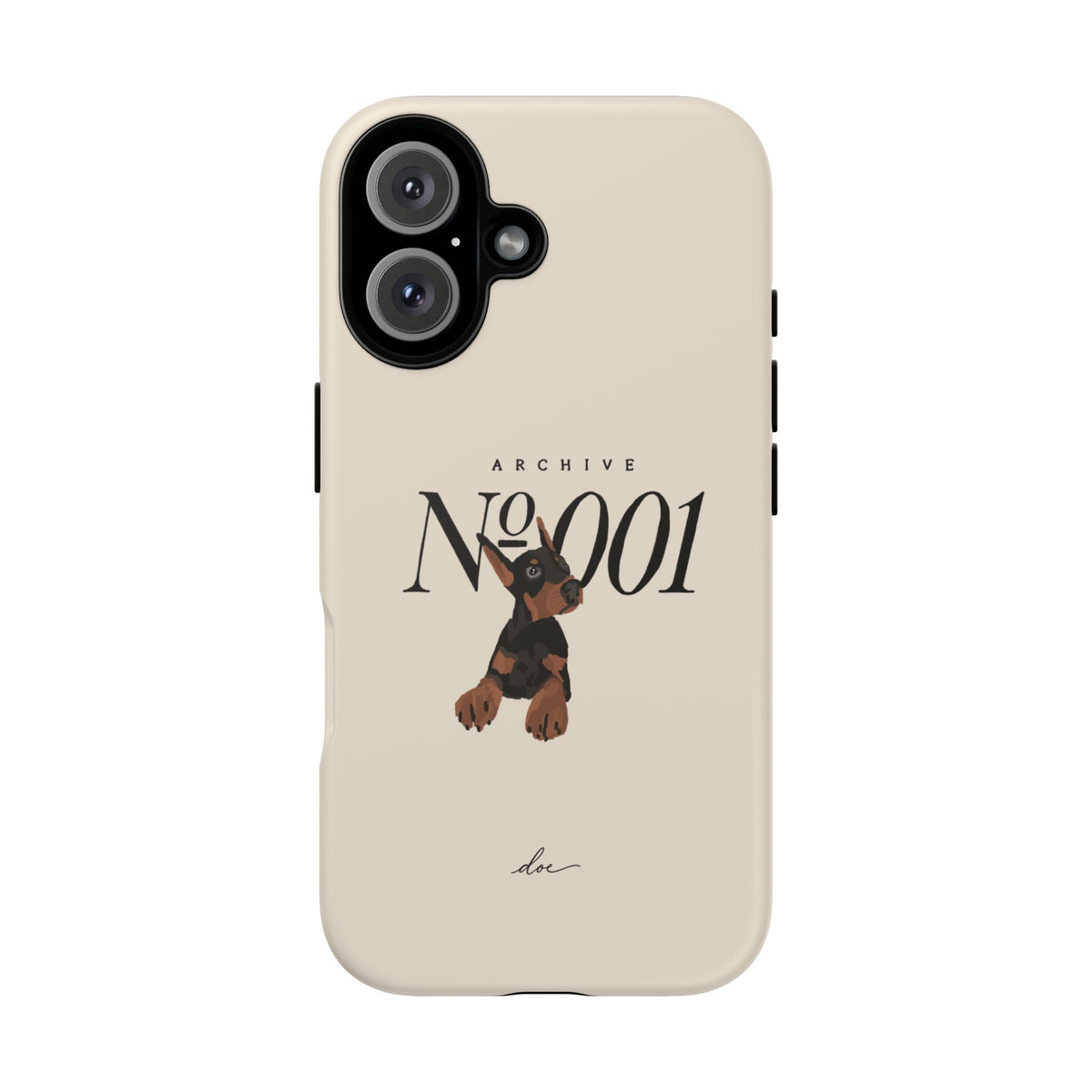 Doberman 001 iPhone Case