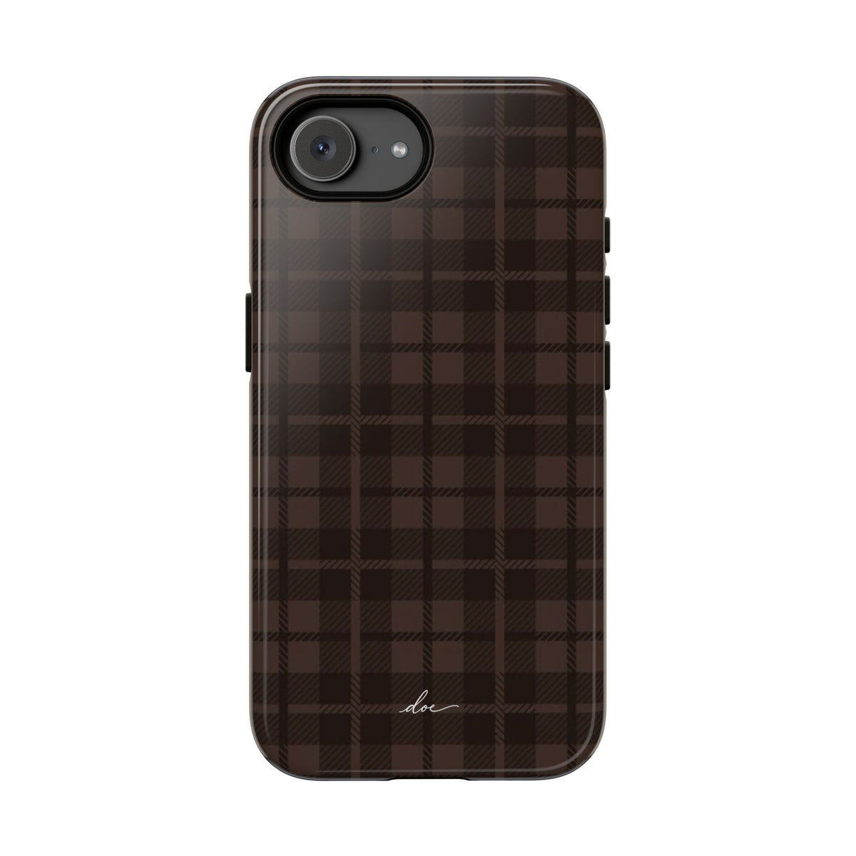 Brown Checks iPhone Case