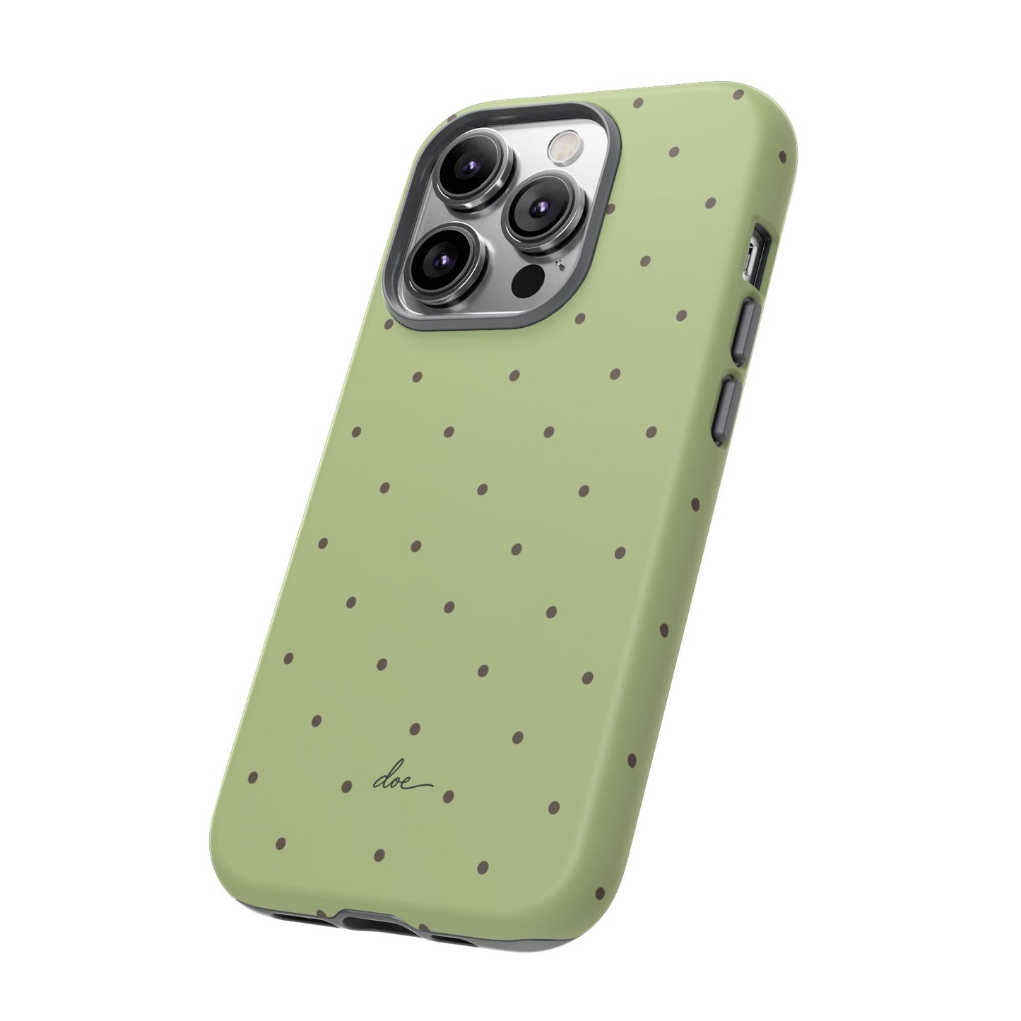 Polka Greens iPhone Case